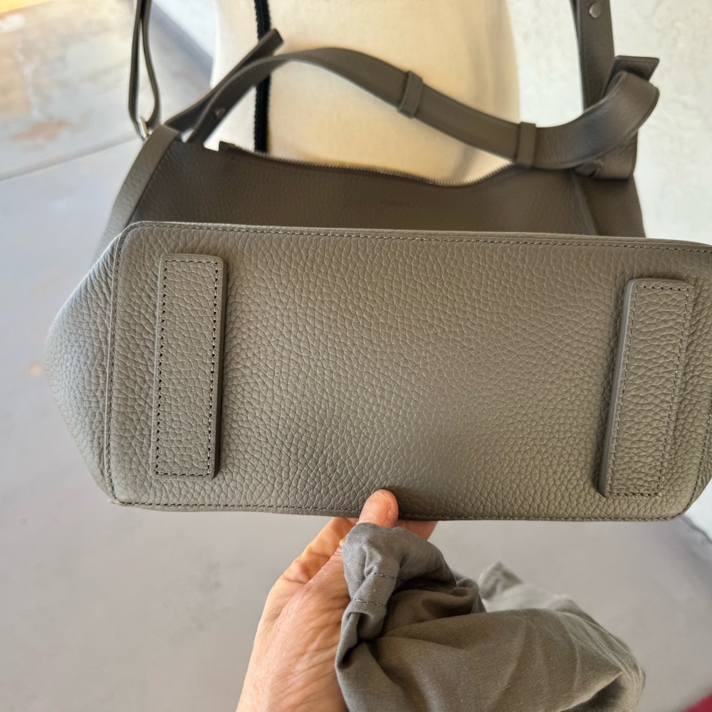 AllSaints Gray Leather Crossbody Bag - Picture 2 of 5